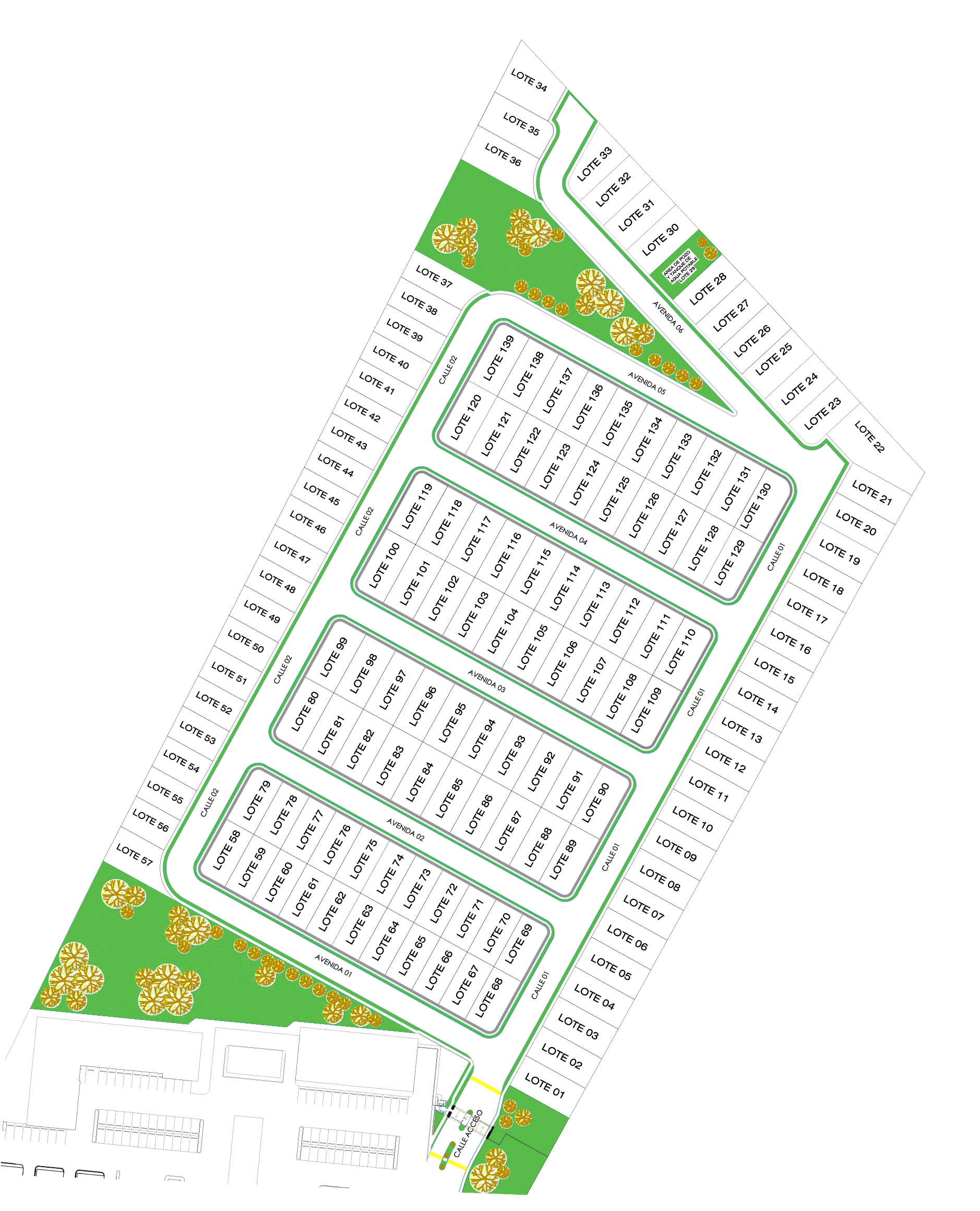 Plano de Urbanización El Molino